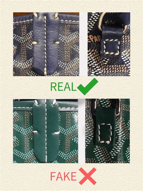 fake goyard stamp|how to identify a fake goyard.